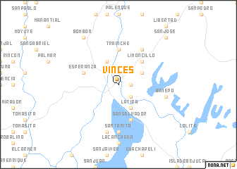 map of Vinces