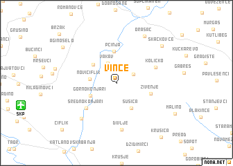 map of Vince