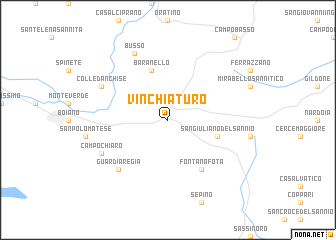 map of Vinchiaturo