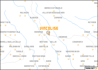 map of Vincolise