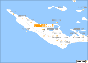map of Vindeballe
