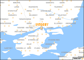 map of Vindeby