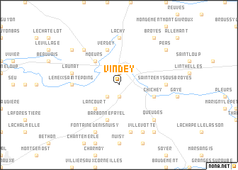 map of Vindey