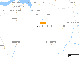 map of Vindi Boké