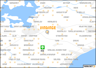 map of Vindinge