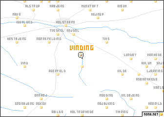 map of Vinding