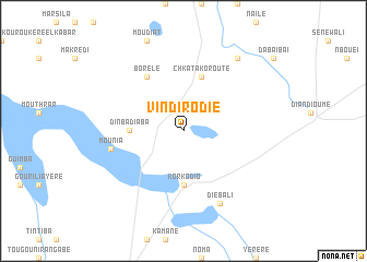 map of Vindirodie