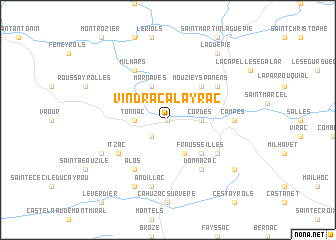 map of Vindrac-Alayrac