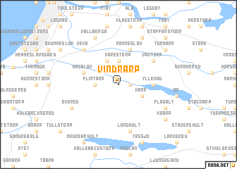 map of Vindrarp