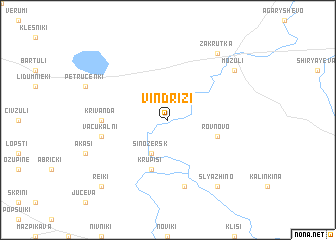 map of Vindriži