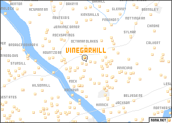 map of Vinegar Hill