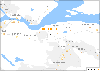 map of Vine Hill