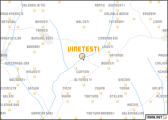 map of Vineţeşti