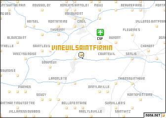 map of Vineuil-Saint-Firmin