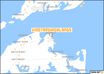 map of Vineyard Highlands
