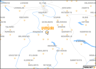 map of Vingiai