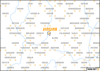 map of Vingima
