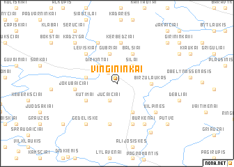 map of Vingininkai