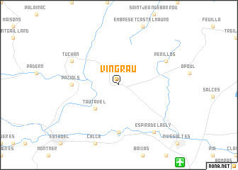 map of Vingrau