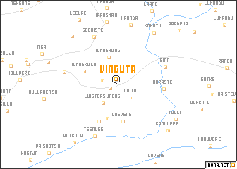 map of Vinguta