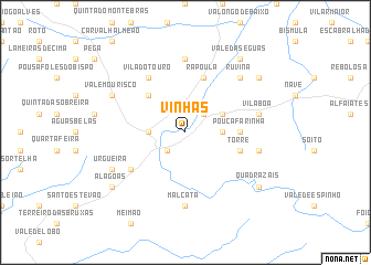 map of Vinhas