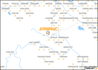 map of Vĩnh Phúc