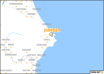 map of Vĩnh Sơn