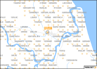 map of Vinh