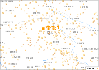 map of Vinicka