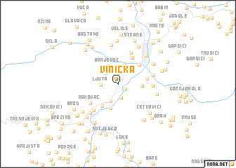 map of Vinicka