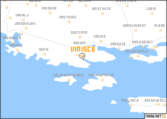 map of Vinišće