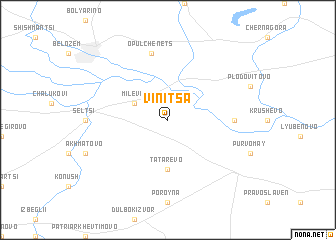 map of Vinitsa