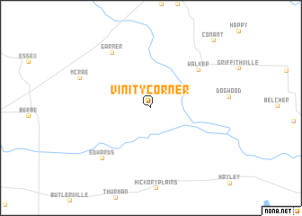 map of Vinity Corner
