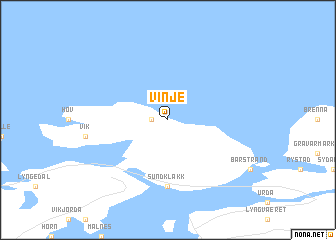 map of Vinje