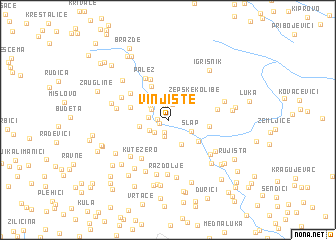 map of Vinjište