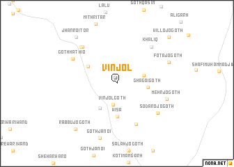 map of Vinjol