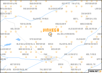 map of Vinkega