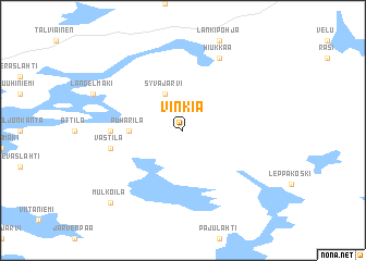 map of Vinkiä