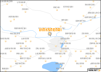 map of Vinkšnėnai