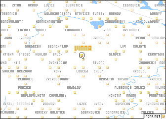 map of Vinná