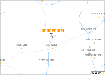 map of Vinndédiabi