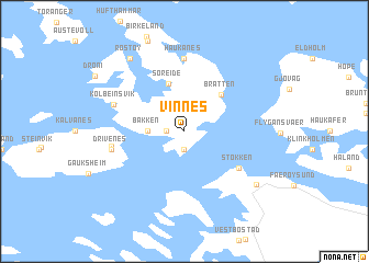 map of Vinnes