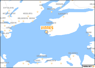 map of Vinnes