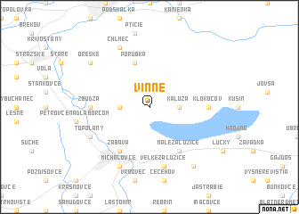 map of Vinné