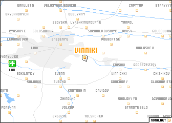 map of Vinniki