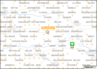 map of Vinning