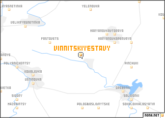 map of Vinnitskiye Stavy