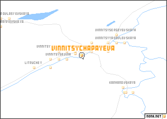 map of Vinnitsy-Chapayeva