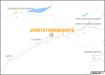 map of Vinnitsy-Ivanovskaya