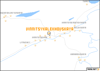 map of Vinnitsy-Kalekhovskaya